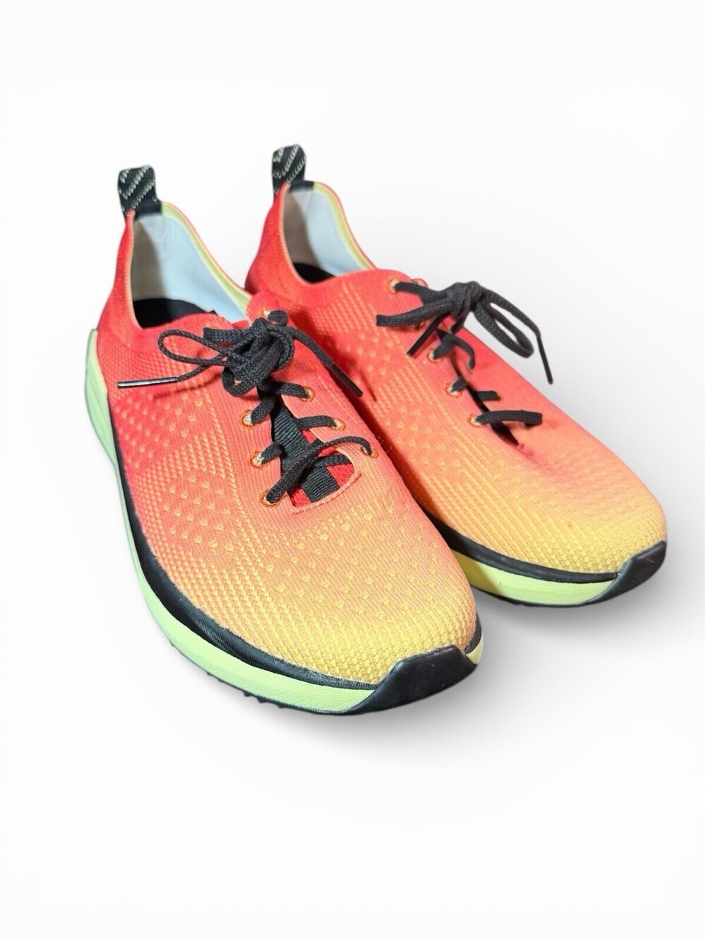 Infinity by Cherokee Everon Knit Nursing Shoes Sunset Gradient Orange Yellow 7